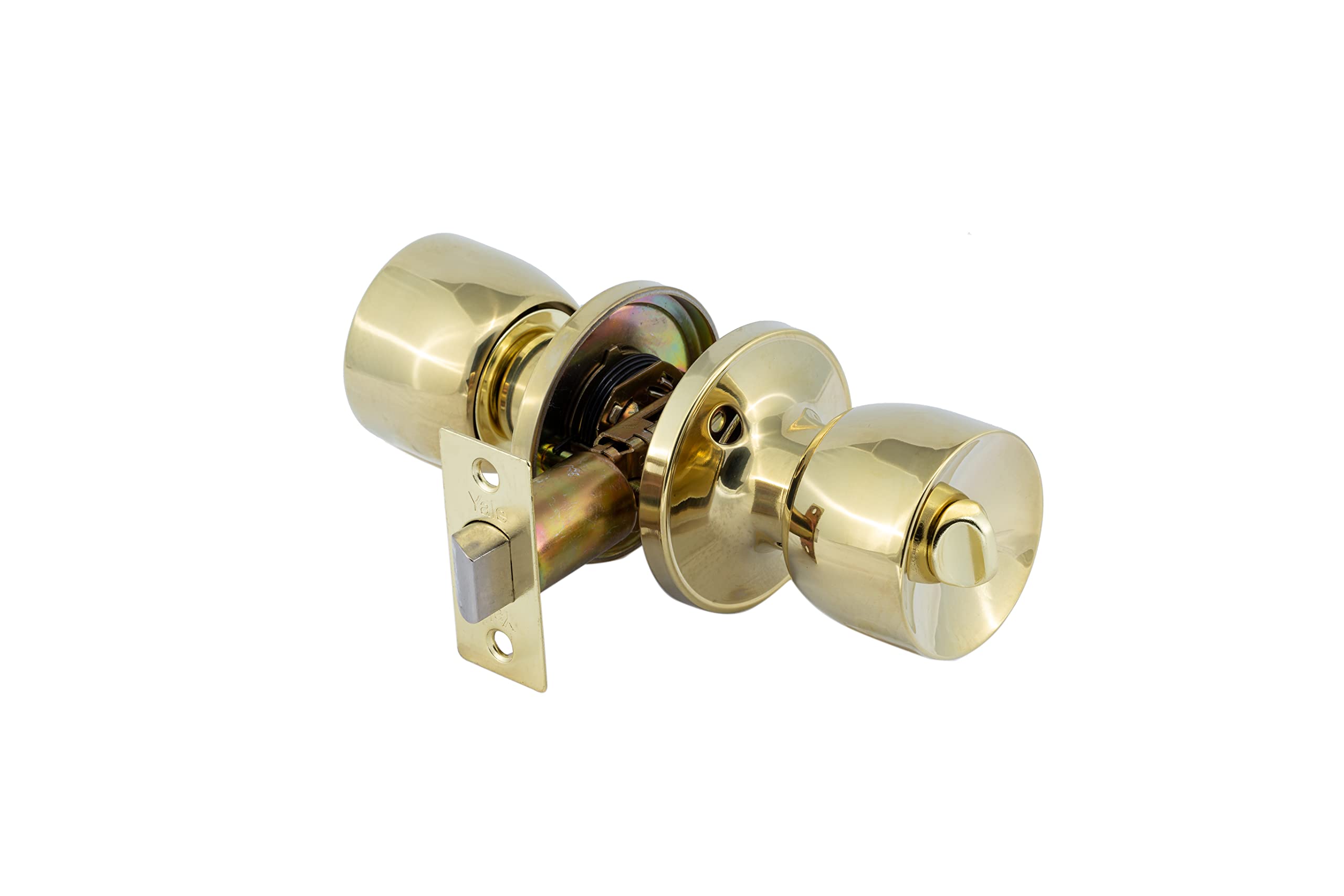 Yale Bathroom KNOB Set Brass, One Size