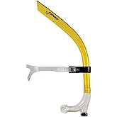 Finis Original Swimmer&rsquo;s Snorkel - Center-Mount Design - for Swim Training - Adjustable Fit - Purge Valve - Yellow - Adult