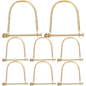MOBUTOFU 4Set Hand Fan Fastener Repair Kit - Shaft Rivets Clips - Metal Replacement Parts for DIY Handheld Foldable Bamboo Pa