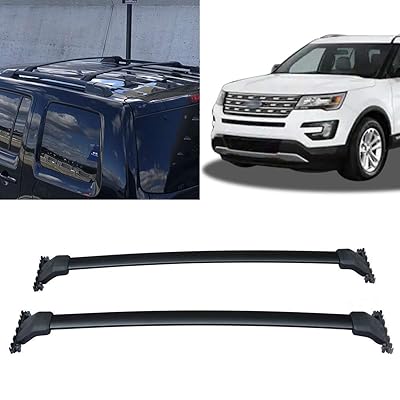 Buy Cross Bars Roof Rack Crossbars Smooth Roof Rack Fits 16 19 Ford Explorer Aluminum Online In Kuwait B07t359v