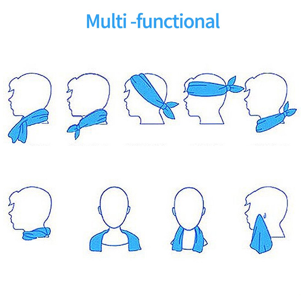 Cooling Towel for Instant Relief Microfiber - Stay Cool for Yoga Travel Climb Golf Workout Swimming Gym Yoga Travel Camping Fitness Sweat Towel