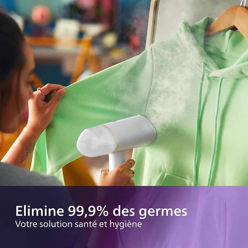 défroisseur à main 3000, 20 g/min, 1000W, pliable et léger, Blanc
