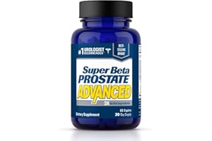 Super Beta Prostate Advanced Prostate Supplement for Men – Reduce Bathroom Trips, Promote Sleep, Support Urinary Health & Bladder Emptying. Beta Sitosterol not Saw Palmetto. (60 Caplets, 1-Bottle)