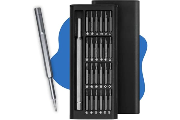 Kit Conjunto de Chave de Fenda 24 em 1 com Estojo Magnético Precisão Ideal para Reparos em Celulares, Notebooks, Relógios e Eletrônicos em Geral Linha Premium