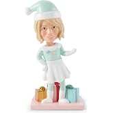 Martha Stewart Funny Bobbleheads &ndash; Martha on The Mantel Santa Bobblehead | Detailed Santa bobblehead figure, festive design, fun holiday collectible d&eacute;cor, stocking stuffer gift.
