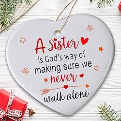 Sister Christmas Ornament 2025, Sister Gifts for