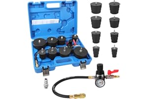 Turbo Boost Leak Tester Kit 10PC Boost Leak Tester Automotive Well-sealed Turbo/Emission/Cooling System Pressure Leakage Test