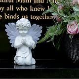 GardenKraft Solar Powered LED Angel Light with Fibre Optic Wings 19cm view 7