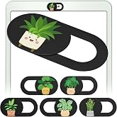 MESMOS 6pk Laptop Camera Cover Slide Cute, Laptop Accessories, Phone & Computer Camera Webcam Cover Slide, Web Cam Privacy Bl