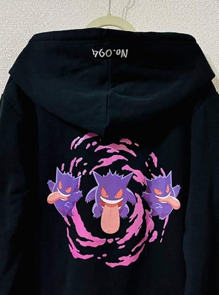 Amazon ポケモン ゲンガー バックプリント パーカー ヴィレッジヴァンガード ヴィレヴァン コラボ フーディ ポケモン人気 トレーナー パーカー 通販