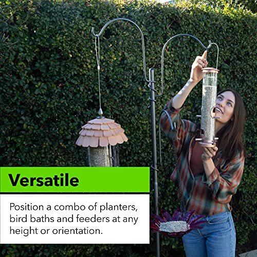 Yard Butler Pot Hanging System and Bird Feeding Station Outdoors