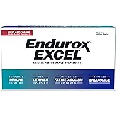 Pacific Health Endurox Excel Natural Performance Supplement, Increases Metabolism & Builds Endurance with Ciwujia (Ginseng) Root - 60 Caps