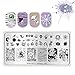 BORN PRETTY Nail Art Stamping Templates Halloween Pumpkin Fairy Skull Ghost 6Pcs Stamp Plates with Stamper Kit