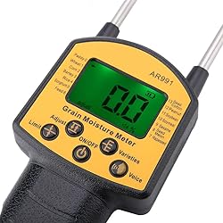 Portable Hay Meter, Digital LCD Grain Meter for