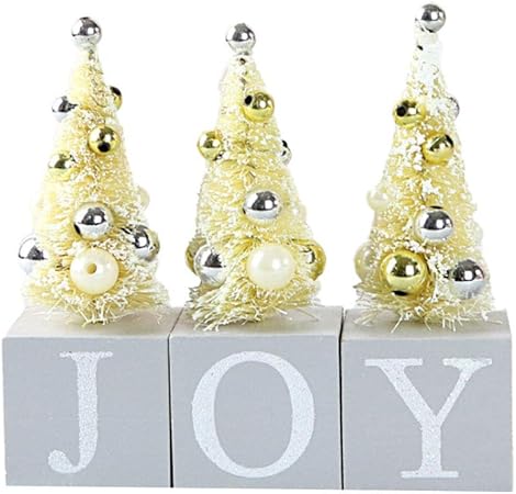 Centrotavola Natalizi Amazon.Sangda Decorazione Da Tavolo In Legno Per Tavolo In Legno Motivo Gioia Lettere Natalizie Mini Albero Di Natale Per Feste Banchetti Casa Centrotavola Amazon It Casa E Cucina