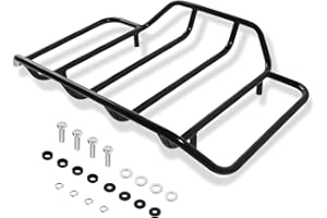 Aochuang Trunk Tour Pack Luggage Rack for Harley Electra Road Glide CVO Street King Ultra Limited 2014-up Black