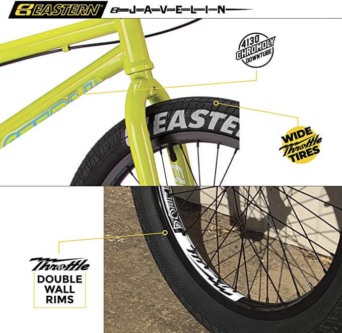 Eastern Bikes Eastern BMX Bikes - Javelin Model 20 Inch Bike. Lightweight Freestyle Bike Designed by Professional BMX Riders at