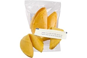 DASHER'S SPICE & BEANS Bulk Fortune Cookies| Kosher | Handouts, Party Candy, Dinners, Chinese New Year Supplies | Pack of 50