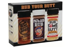 SMOKIN' BOOTY RUBS Rub Your Butt Championship BBQ Seasoning Gift Pack