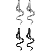 Snake Earrings for Women Men Gothic Snake Earrings Punk Cool Rock Hip Hop Statement Earrings Jewelry Accessories