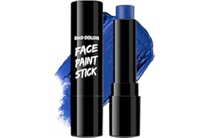 BADCOLOR Blue Face Body Paint Stick Eye Black, Royal Blue Face Painting for Softball Football Baseball Lacrosse, Professional Facepaint Makeup for Halloween Special Effects Cosplay Costume Parties