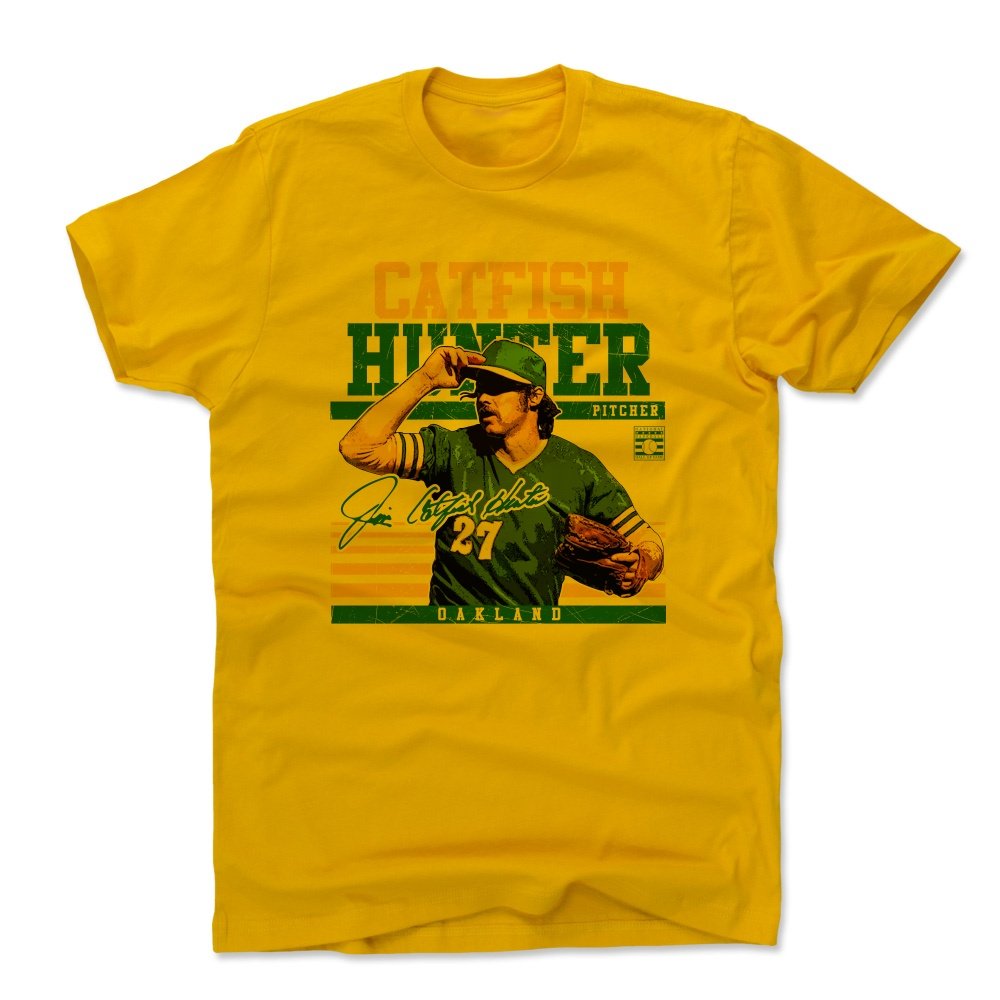 Catfish Hunter Shirt Vintage Oakland Baseball S Apparel Catfish Hunter
