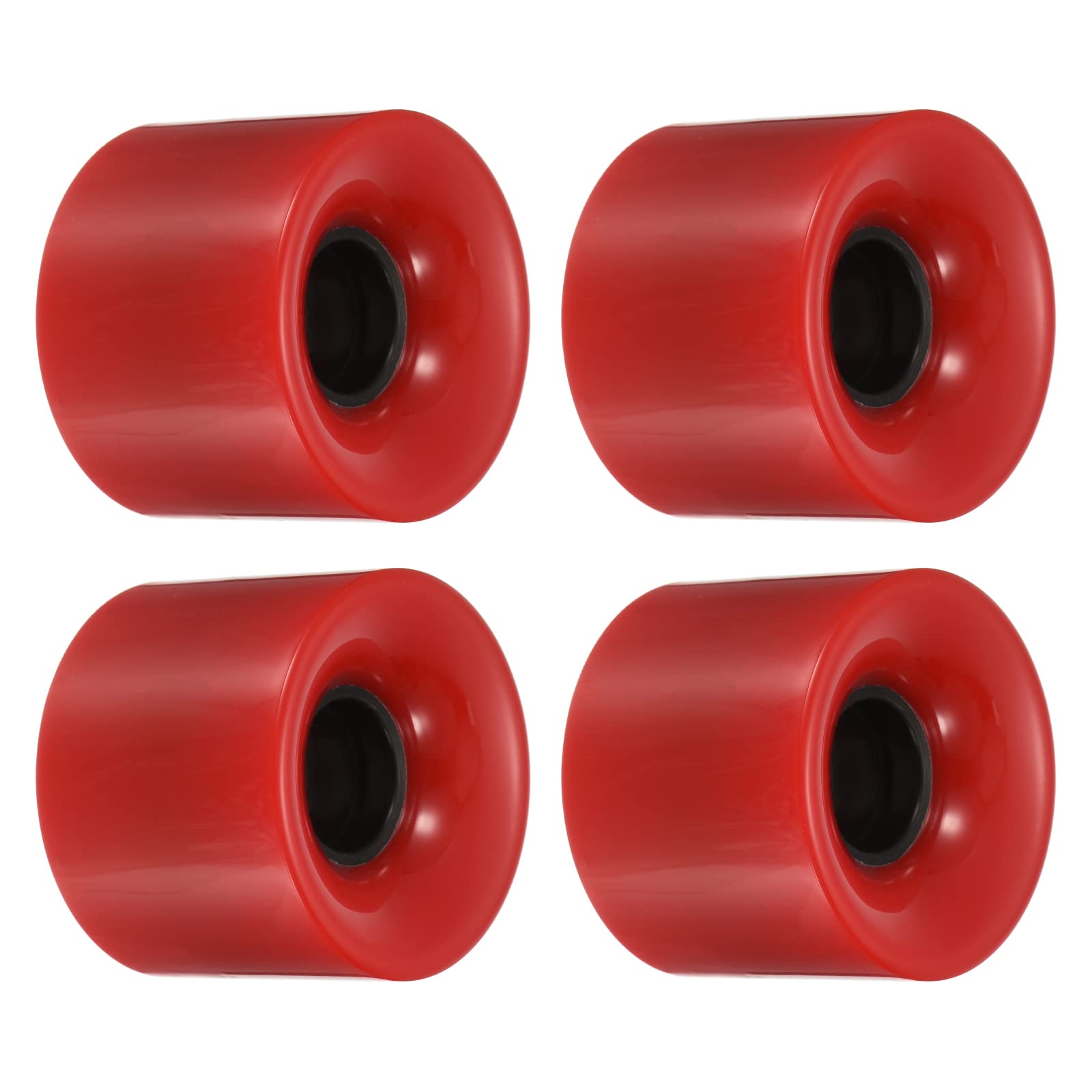 PATIKIL 60mm Longboard Wheels, 4 Pack Skateboard Wheel Street Wheels for Skateboards Cruiser Wheels Replacement 78A, Red