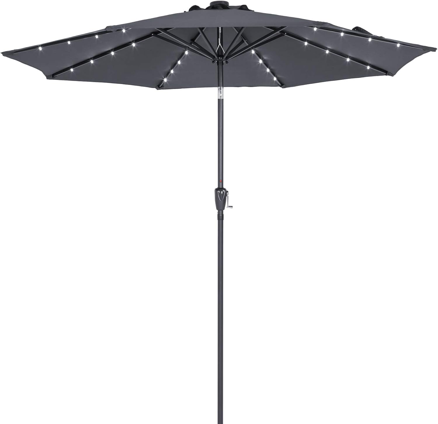 parasol with solar lights and bluetooth