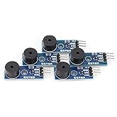 Passive Buzzer Module, 5 Pcs 3 Pin 3. 3-5V Buzzer Alarm Sound Module Buzzer Low Level Buzzer Alarm Speaker Sound Module for S