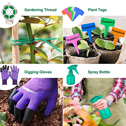 Tudoccy Garden Tools Set 83 Piece, Succulent Tools Set Included, Heavy Duty Aluminum Gardening Tools for Gardening, Non… - Image 8