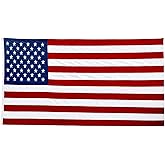 BLUE PANDA American Flag Burial & Casket Flag Tribute - 5 x 9.5 ft Cotton - Embroidered Stars & Sewn Stripes - House, Funeral & Outdoor Display Case Ready