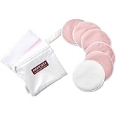 Momcozy Reusable Breast Pads, Breastfeeding Essentials, Thin 6PCS | Washable, Dry-wet Bag, Wash Bag, Portable for Travel, Super Absorbent, and Large Capacity