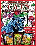 Mosaic Animals: Cats: Color by Number for
