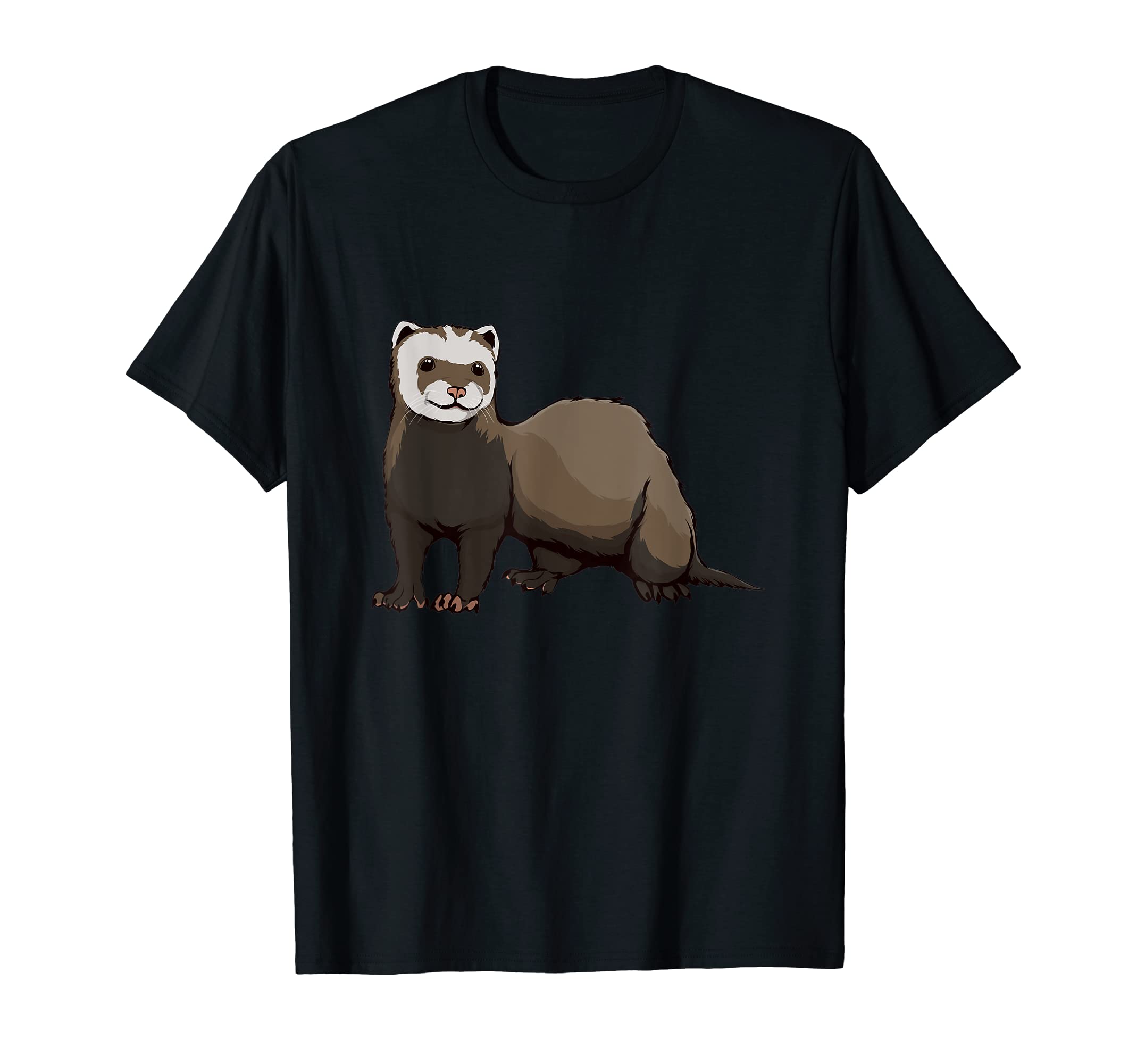 Cute Ferret Drawing Ferret Art Ferret T-Shirt