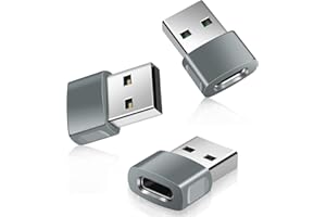 Basesailor USB to USB C Adapter 3 Pack,Zinc Alloy TypeC Female to A Male Charger Block-Converter for iPhone 16 15 14 13 12 Pro Max,Apple Watch 10,iPad 9 Air 5 6 Mini,Samsung Galaxy S24,A54,Z Fold Flip
