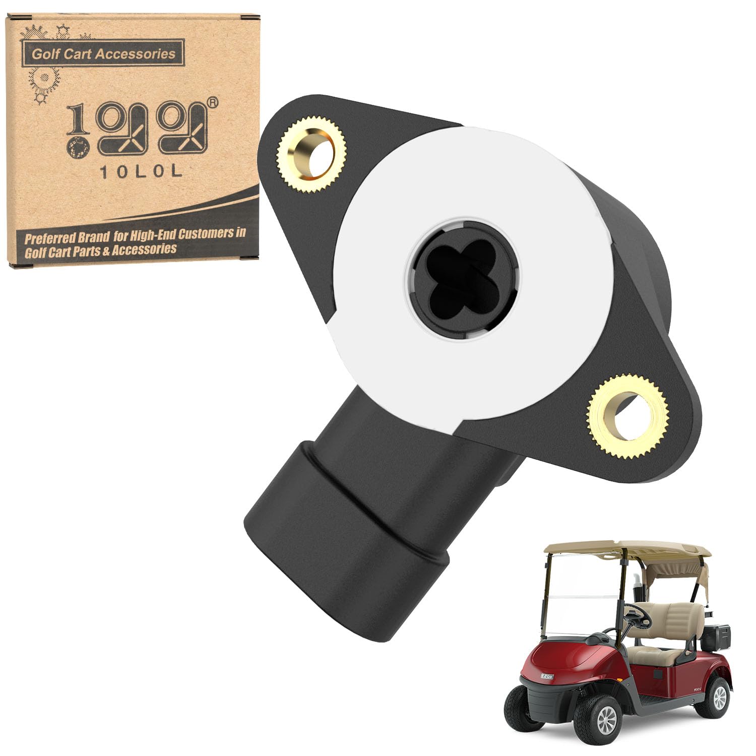 Photo 1 of 10L0L Golf Cart Accelerator and Brake Pedal Rotary Position Sensor for EZGO RXV 2008-Up Electric, OEM# 600019