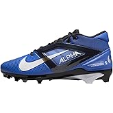 Nike Alpha Menace 4 Pro Football Cleats (FD7037-400, Hyper Royal/Metallic Silver/Midnight Navy/White) Size 17