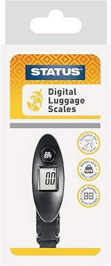 Status Digital Luggage Scale Black 40kg 0.1kg 0.2lb Battery Included view 5