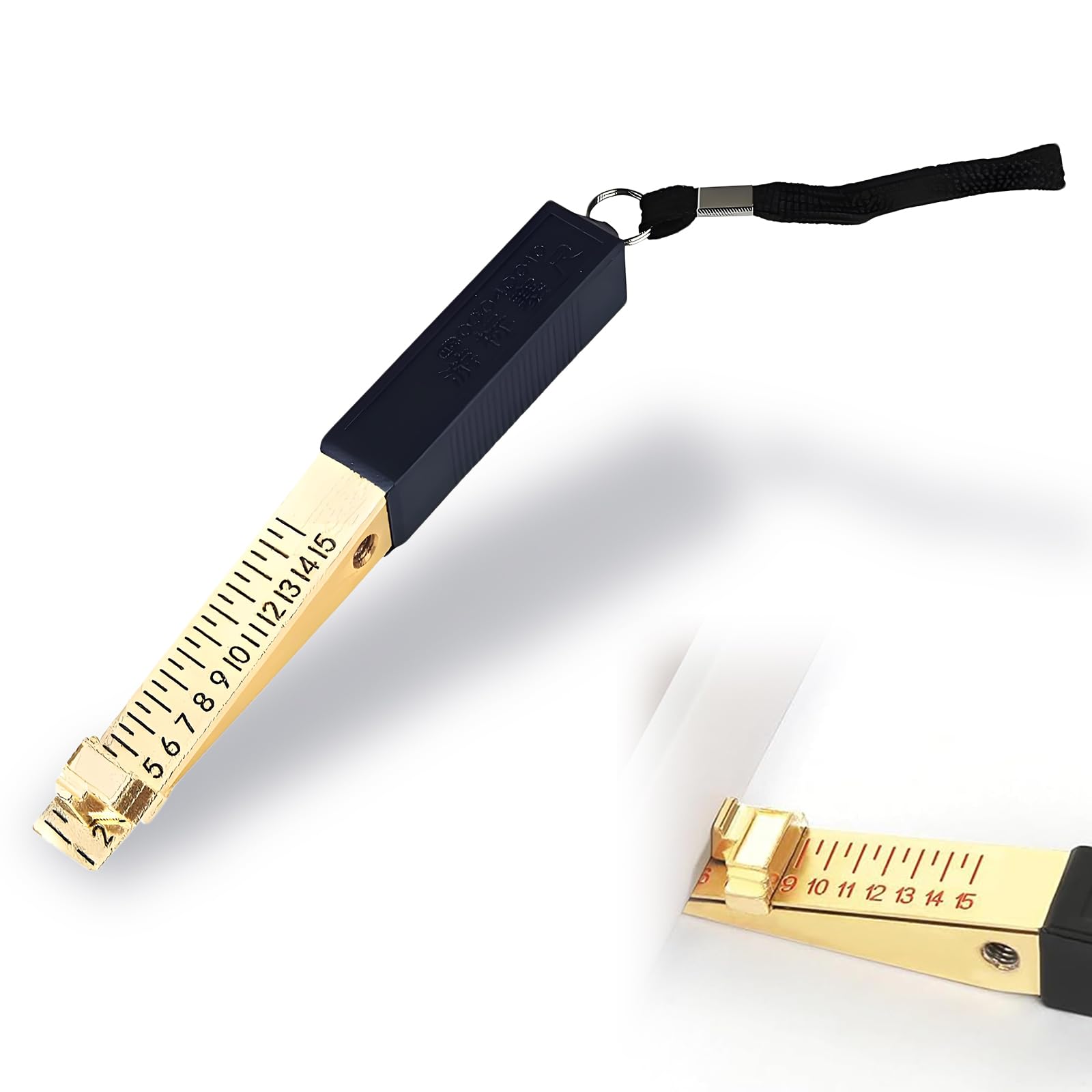 IUSOT Fire Door Gap Gauge, Precision Door Gap Measuring Tool, 1-15mm Fire Door Gap Gauges Checker Tool Engineering Ruler for House Engineering Inspection Flatness Measuring Tool Ruler