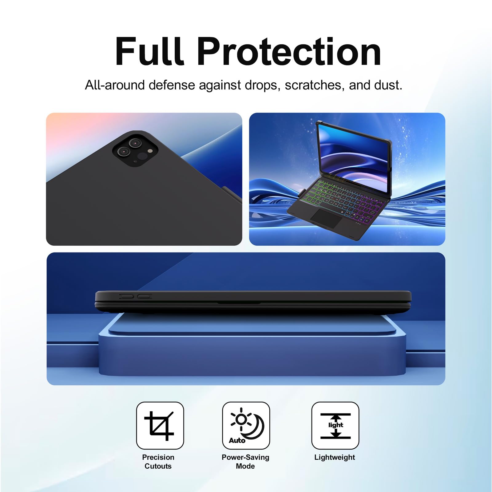 Baisla iPad 10th Generation Case with Keyboard 10.9