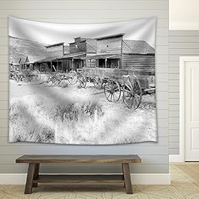 Ghost Town, Cody, Wyoming, United States - Fabric Wall Tapestry Home Decor - 51x60 inches