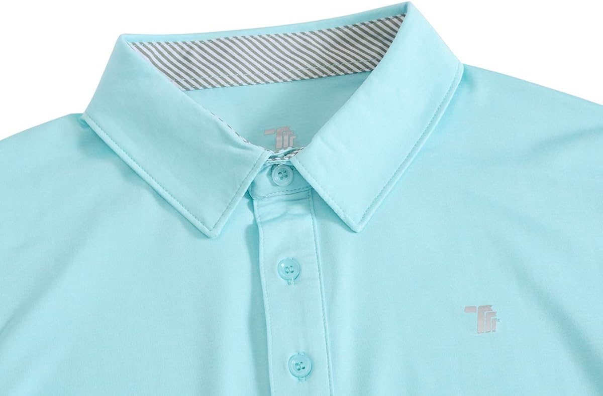 JINSHI Men's Athletic Shirts Sports Polo T-Shirts Short Sleeve Classic Golf Polo Shirt: Clothing