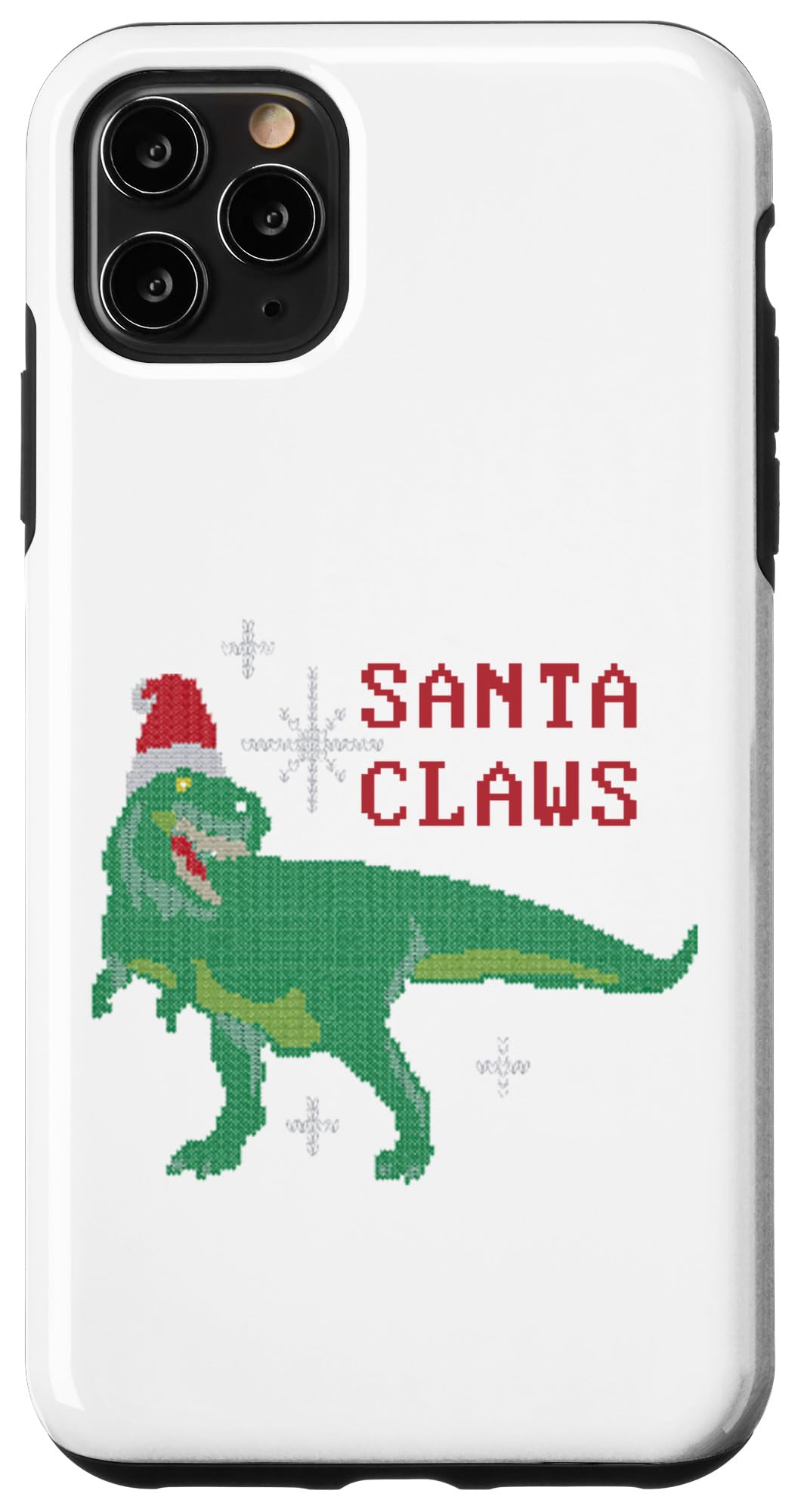 iPhone 11 Pro Max Santa Claws" T-Rex Christmas Case