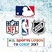 U.S. Sports Logos To Color 2017: All The Major US Sports Team Logos - MLB, NBA, NFL & NHL - Unique coloring book for kids that would make an excellent birthday present / gift.