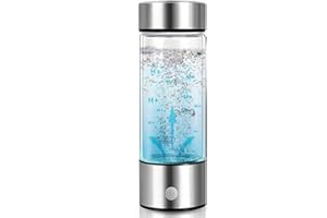 SUEEA Hydrogen Water Bottle, Portable Rechargeable Hydrogen Water Ionizer Machine Generator for Home Office Travel