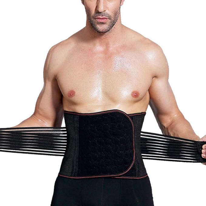 Guocu Waist Trimmer Adjustable Waist Trainer Belt Men And Women