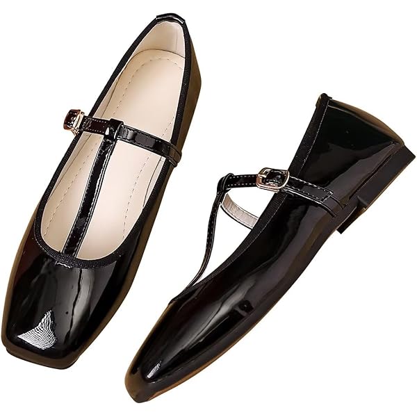 Amazon.com | TN TANGNEST Women's Square Toe Flats Fashion