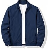 Windbreaker Jacket for Man Lightweight Casual Zip Up Fall Spring Outerwear