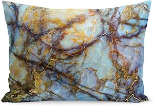 Funda de cojín de piedra natural de mármol de ónix granito marrón