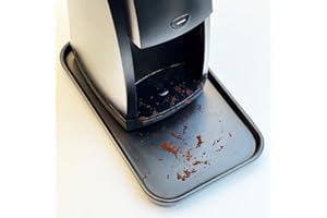 Coffee Grinder Tray for Baratza Encore Esp, QHAND Coffee Grounds Catch Tray Compatible with Baratza Encore Coffee Grinder (Black)
